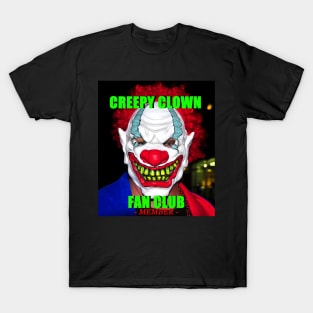 Creepy Clown Fan Club member T-Shirt